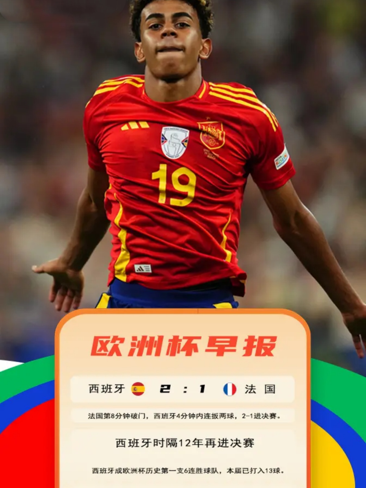 西班牙队势不可挡，成功晋级欧洲锦标赛半决赛